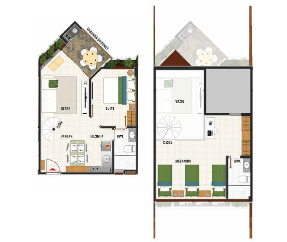Planta Maui Beach Residence - Bloco Lehua